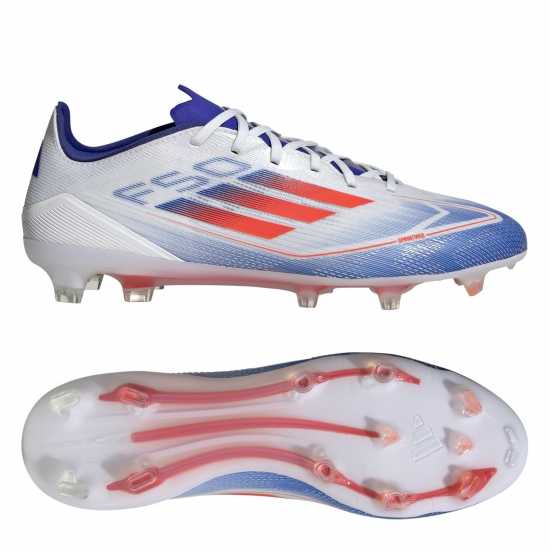 Adidas F50 Pro Firm Ground Football Boots Бяло/Червено/Синьо Футболни стоножки