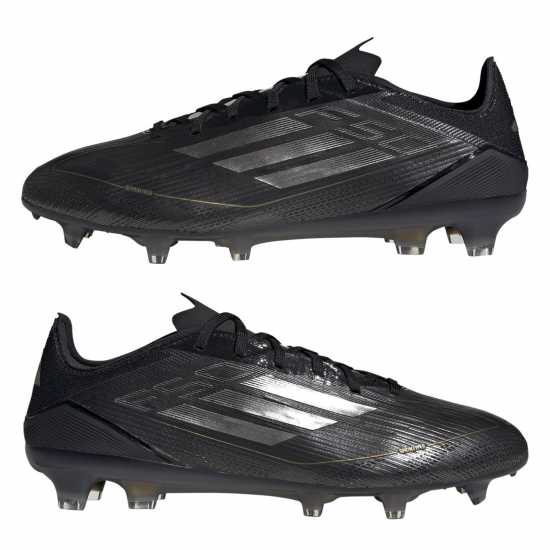 Adidas F50 Pro Firm Ground Football Boots Черно/сребро Футболни стоножки