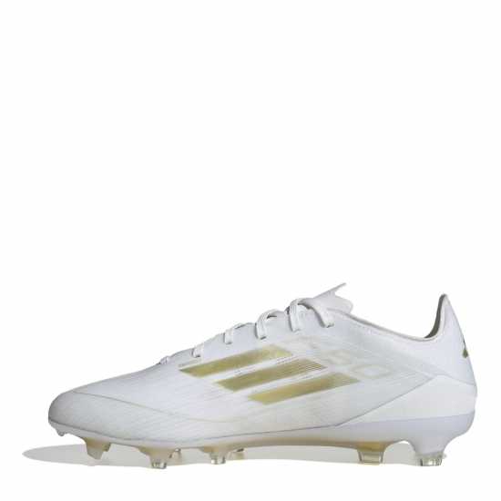 Adidas F50 Pro Firm Ground Football Boots Бяло/Златно/Бяло Футболни стоножки