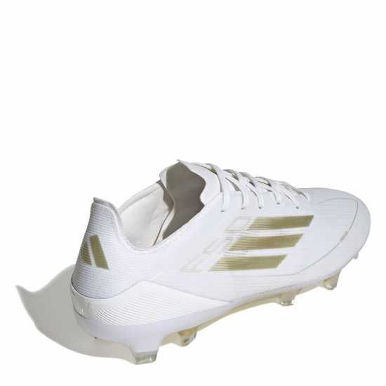 Adidas F50 Pro Firm Ground Football Boots Бяло/Златно/Бяло Футболни стоножки