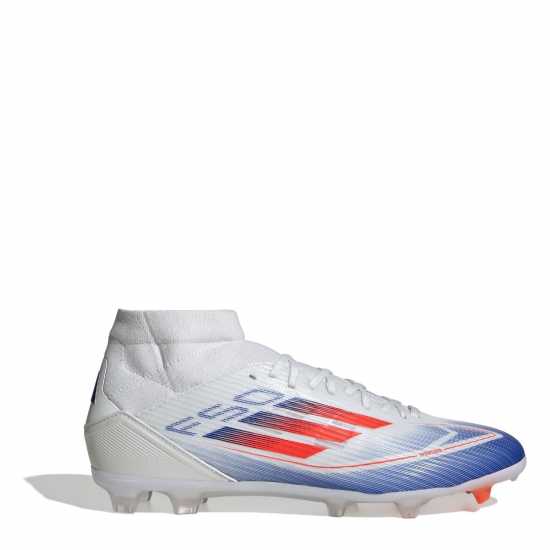 Adidas F50 League Mid-Cut Firm Ground Football Boots Бяло/Червено/Синьо Футболни стоножки