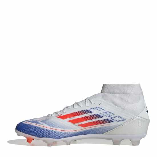 Adidas F50 League Mid-Cut Firm Ground Football Boots Бяло/Червено/Синьо Футболни стоножки