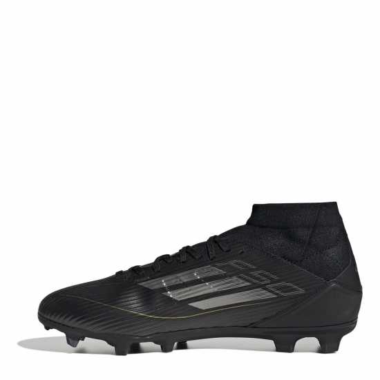 Adidas F50 League Mid-Cut Firm Ground Football Boots Black/Silver Футболни стоножки