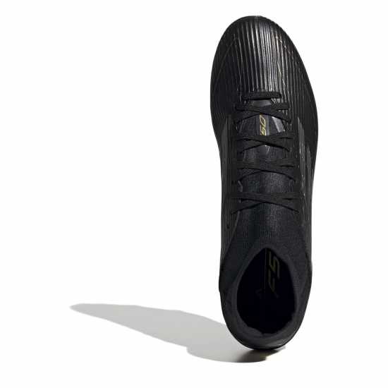 Adidas F50 League Mid-Cut Firm Ground Football Boots Black/Silver Футболни стоножки