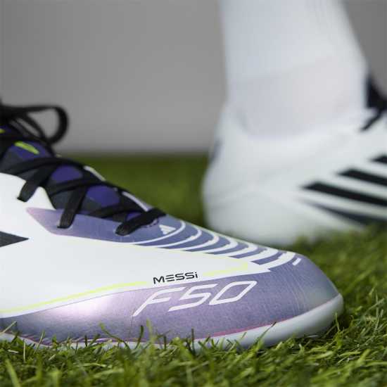 Adidas F50 League Firm Ground Football Boots Бяло/Лилаво 