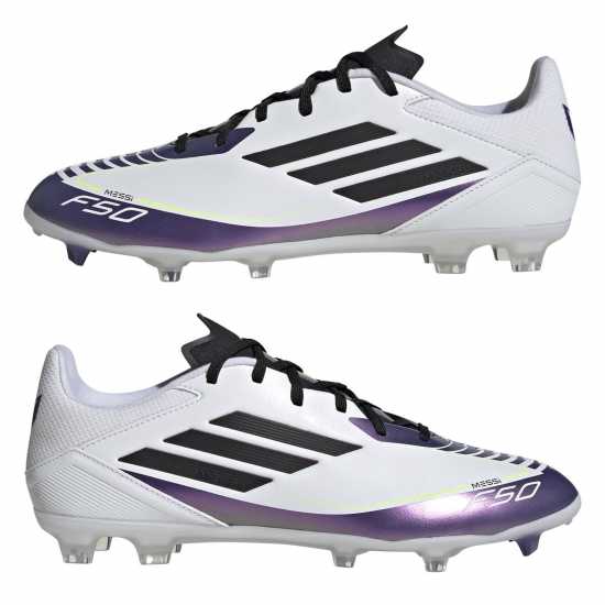 Adidas F50 League Firm Ground Football Boots Бяло/Лилаво 