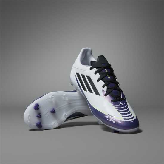 Adidas F50 League Firm Ground Football Boots Бяло/Лилаво 