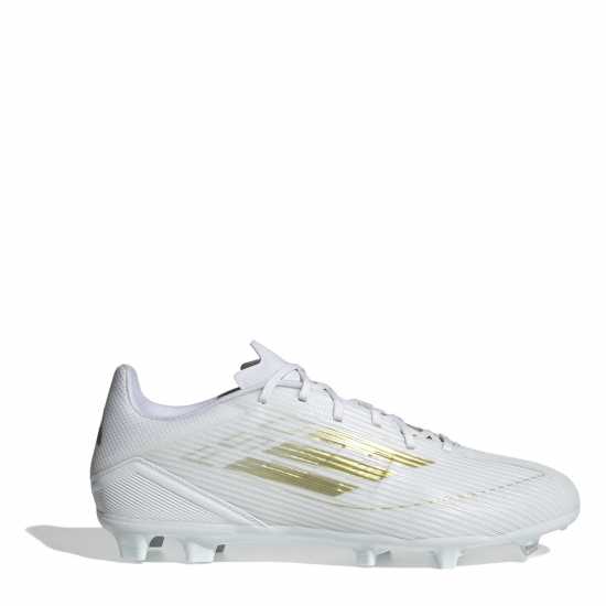 Adidas F50 League Firm Ground Football Boots Бяло/Златно/Бяло Футболни стоножки