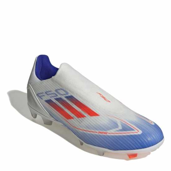 Adidas F50 League Laceless Firm Ground Football Boots Бяло/Червено/Синьо Футболни стоножки