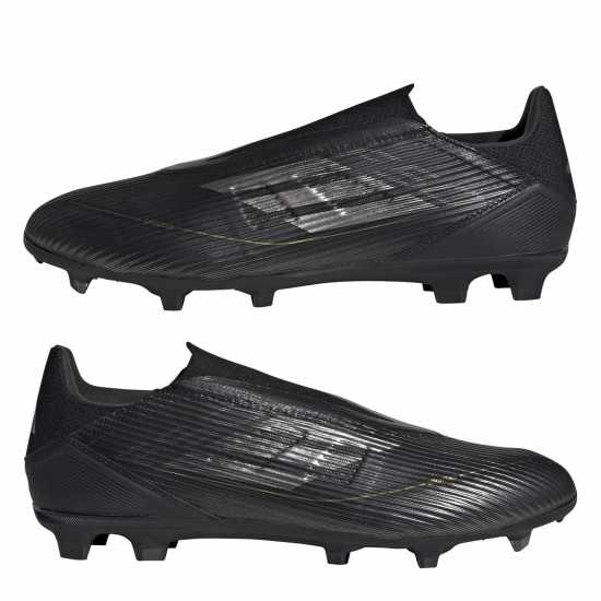 Adidas F50 League Laceless Firm Ground Football Boots Черно/сребро Футболни стоножки