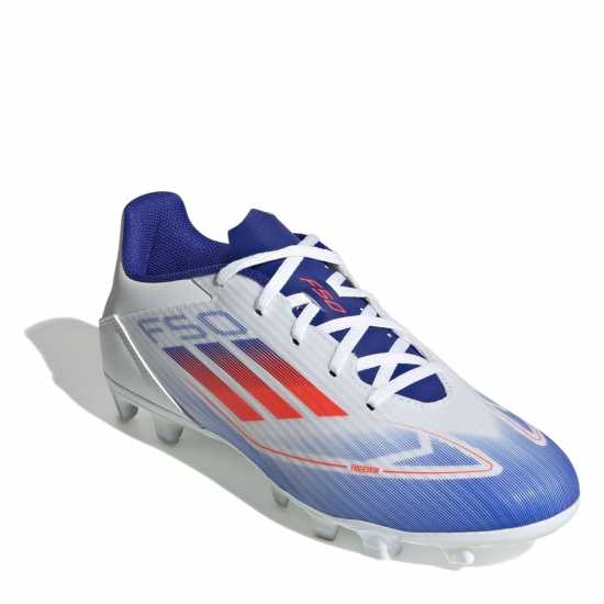 Adidas F50 Club Firm Ground Football Boots Бяло/Червено/Синьо Футболни стоножки