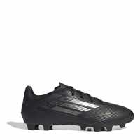 Adidas F50 Club Firm Ground Football Boots Black/Silver Футболни стоножки