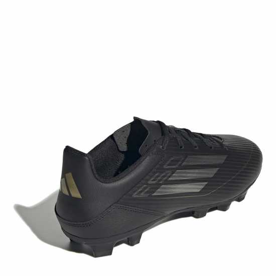 Adidas F50 Club Firm Ground Football Boots Black/Silver Футболни стоножки