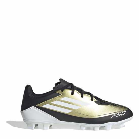 Adidas F50 Club Firm Ground Football Boots Gold/Black Футболни стоножки