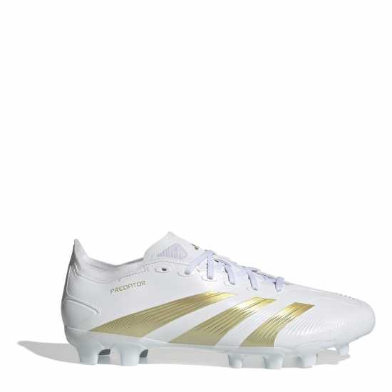 Adidas Predator League Multi Ground Football Boots White/Gold/Wht Футболни стоножки