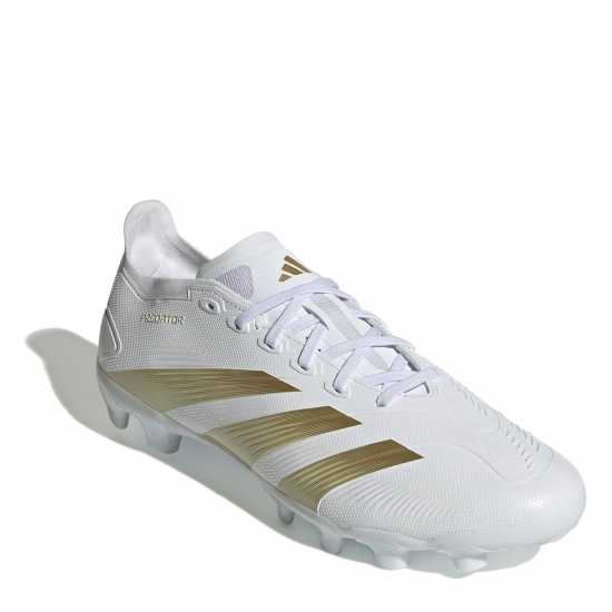 Adidas Predator League Multi Ground Football Boots White/Gold/Wht Футболни стоножки