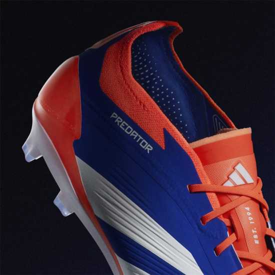 Adidas Predator Elite Firm Ground Football Boots Син/Бял/Червен Футболни стоножки