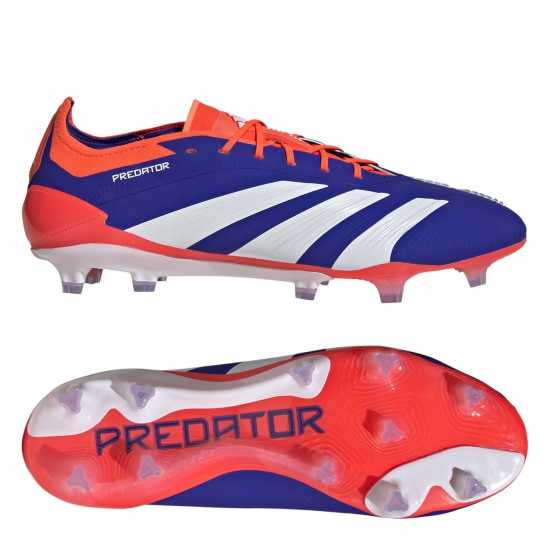 Adidas Predator Elite Firm Ground Football Boots Син/Бял/Червен Футболни стоножки