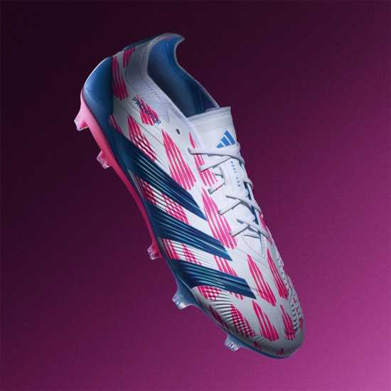 Adidas Predator Elite Firm Ground Football Boots Бяло/Розово Футболни стоножки