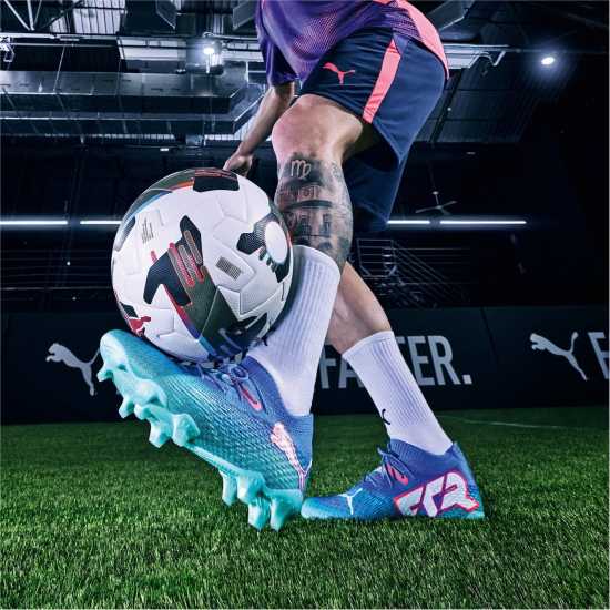 Puma Future 7 Ultimate Firm Ground Football Boots Синьо/Бяло/Мента Мъжки футболни бутонки