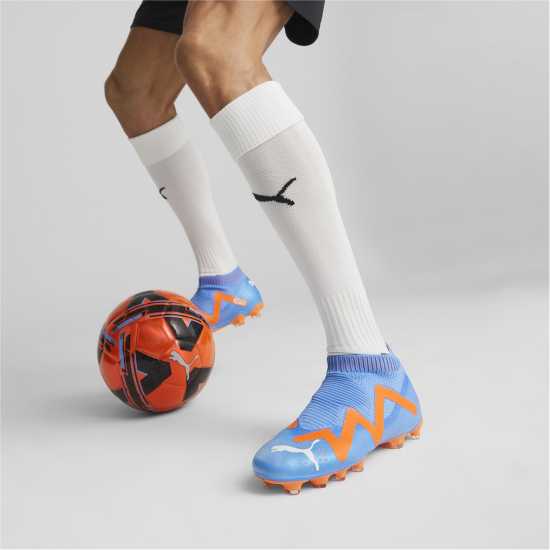 Puma Future.3 Firm Ground Football Boots Blue/Orange Футболни стоножки