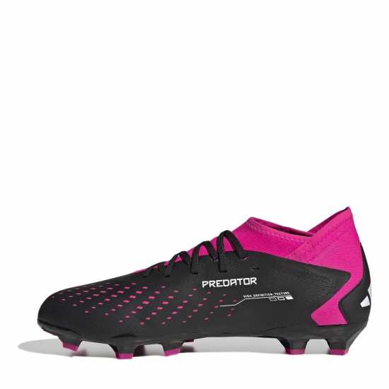 Adidas Predator Accuracy.3 Firm Ground Football Boots Black/Wht/Pink Футболни стоножки