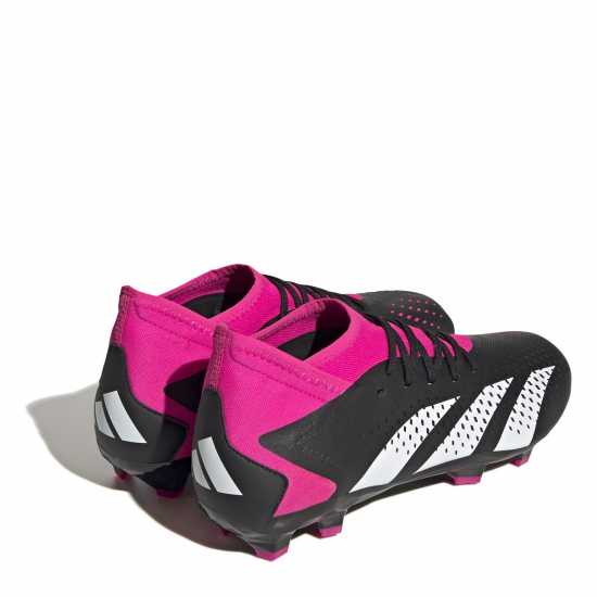 Adidas Predator Accuracy.3 Firm Ground Football Boots Black/Wht/Pink Футболни стоножки