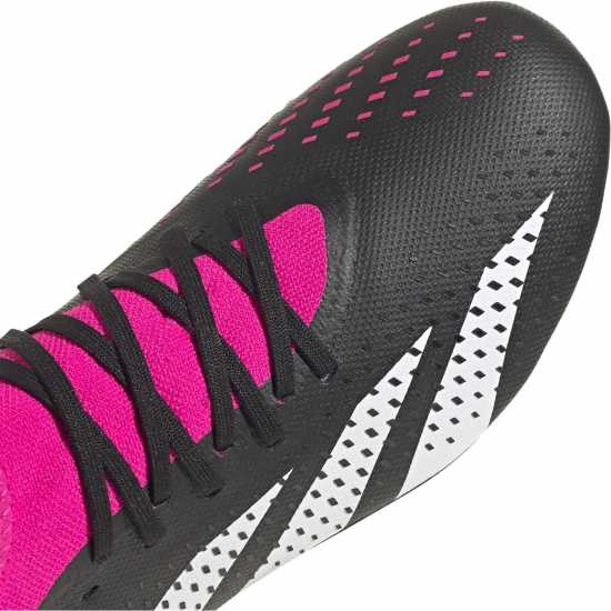 Adidas Predator Accuracy.3 Firm Ground Football Boots Black/Wht/Pink Футболни стоножки