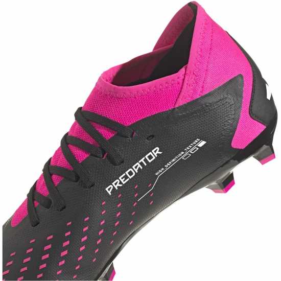 Adidas Predator Accuracy.3 Firm Ground Football Boots Black/Wht/Pink Футболни стоножки