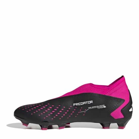 Adidas Predator Accuracy.3 Laceless Firm Ground Football Boots Black/Wht/Pink Футболни стоножки