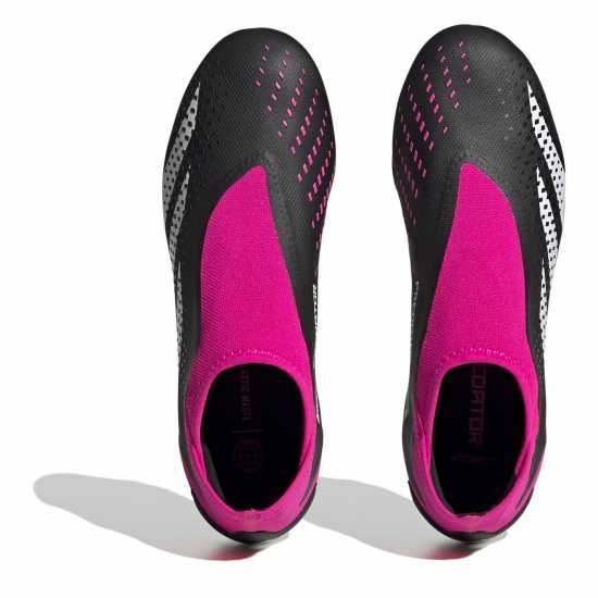 Adidas Predator Accuracy.3 Laceless Firm Ground Football Boots Black/Wht/Pink Футболни стоножки