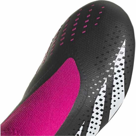 Adidas Predator Accuracy.3 Laceless Firm Ground Football Boots Black/Wht/Pink Футболни стоножки