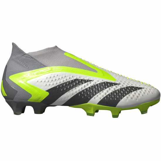 Adidas Predator Accuracy+ Firm Ground Football Boots Wht/Blk/Lemon Футболни стоножки