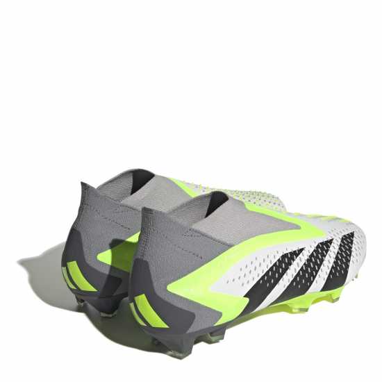 Adidas Predator Accuracy+ Firm Ground Football Boots Wht/Blk/Lemon Футболни стоножки