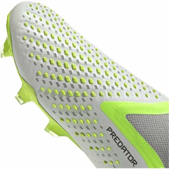 Adidas Predator Accuracy+ Firm Ground Football Boots Wht/Blk/Lemon Футболни стоножки