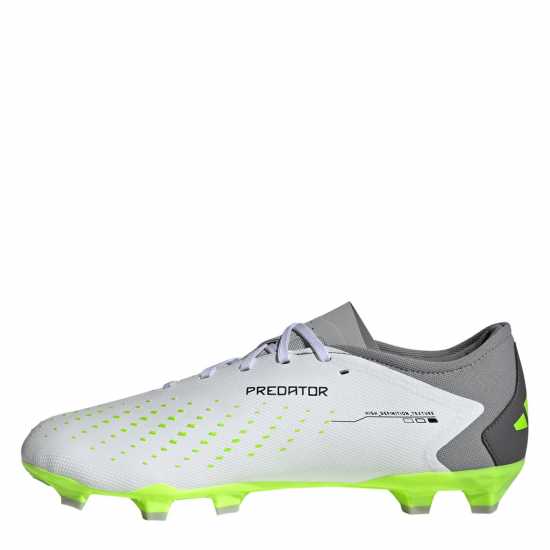 Adidas Predator Accuracy.3 Firm Ground Football Boots Wht/Blk/Lemon Футболни стоножки