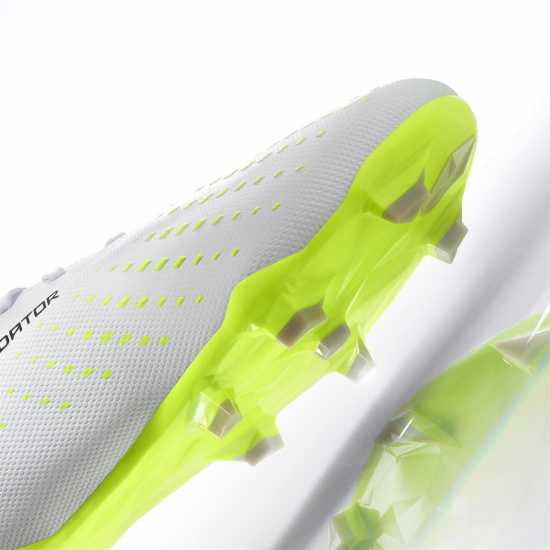 Adidas Predator Accuracy.3 Firm Ground Football Boots Wht/Blk/Lemon Футболни стоножки