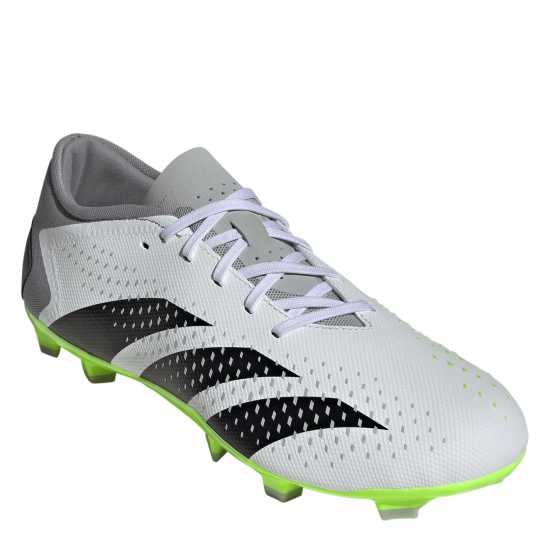 Adidas Predator Accuracy.3 Firm Ground Football Boots Wht/Blk/Lemon Футболни стоножки