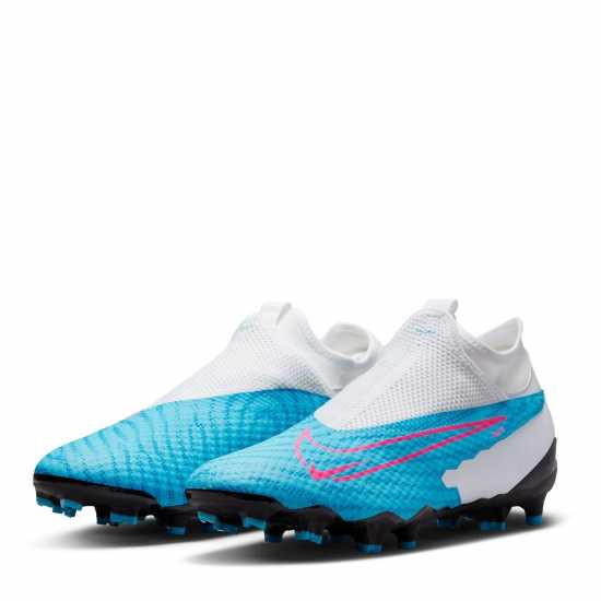 Nike Phantom Academy Firm Ground Football Boots Blue/Pink Футболни стоножки