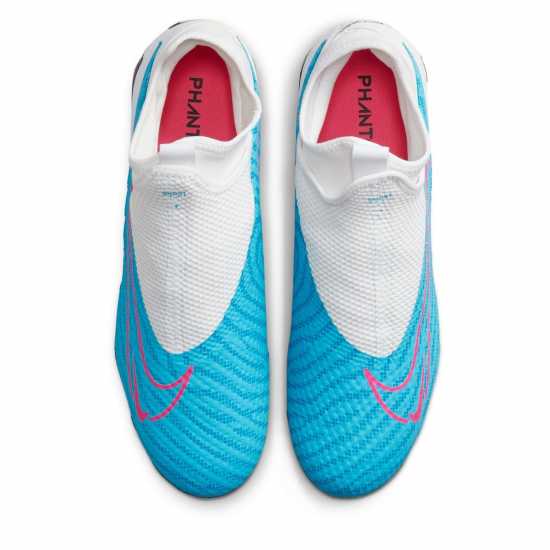 Nike Phantom Academy Firm Ground Football Boots Blue/Pink Футболни стоножки