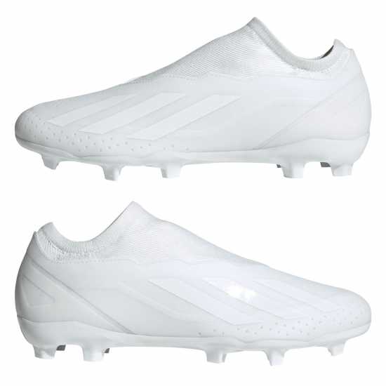 Adidas X Crazyfast League Laceless Firm Ground Football Boots Бяло/Бяло Футболни стоножки