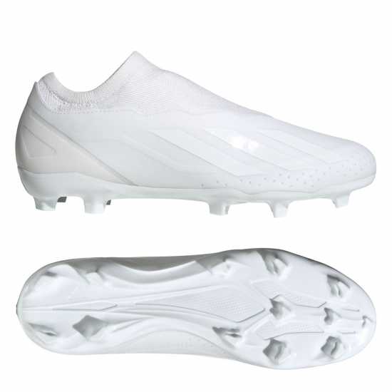 Adidas X Crazyfast League Laceless Firm Ground Football Boots Бяло/Бяло Футболни стоножки