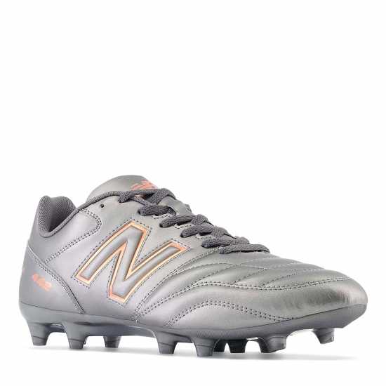 New Balance 442 V2 Academy Firm Ground Football Boots Сребърно / Оранжево Футболни бутонки