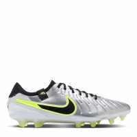 Nike Tiempo Legend 10 Elite Firm Ground Football Boots Сребро/Волт 