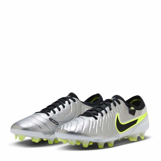 Nike Tiempo Legend 10 Elite Firm Ground Football Boots Сребро/Волт 