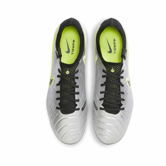 Nike Tiempo Legend 10 Elite Firm Ground Football Boots Сребро/Волт 