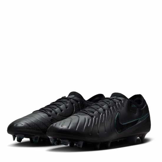 Nike Tiempo Legend 10 Elite Firm Ground Football Boots Черно/Зелено Футболни стоножки