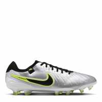 Nike Tiempo Legend 10 Pro Firm Ground Football Boots Сребро/Волт 