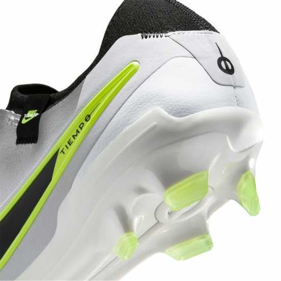 Nike Tiempo Legend 10 Pro Firm Ground Football Boots Сребро/Волт 