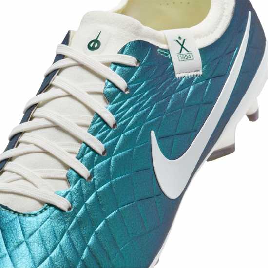 Nike Tiempo Legend 10 Pro Firm Ground Football Boots Синьо-зелено Футболни стоножки